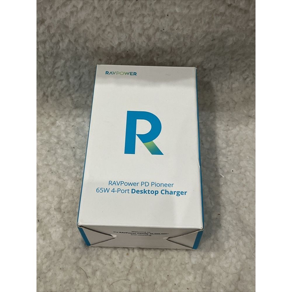 RAVPower PD Pioneer 65W 4-Port Desktop Charger Model RP-PC136  -‎ Brand New